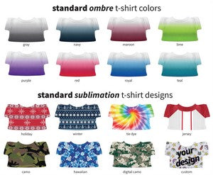 standard plush shirt ombre/sublimation