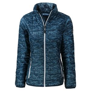 Cutter & Buck Rainier PrimaLoft Womens Eco Insulated Full Zip Printed Puffer Jacket