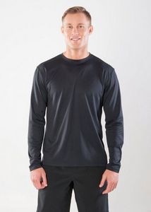 Zorrel® Men's Barbados Syntrel™ Long-Sleeve Popcorn Knit Tee Shirt