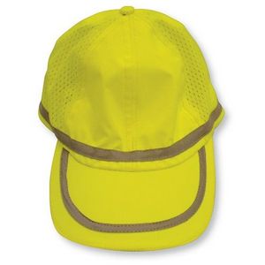 High Visibility Lime Green Safety Cap