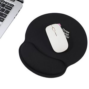 Crest Non-Slip Mouse Pad with Foam Wrist Rest