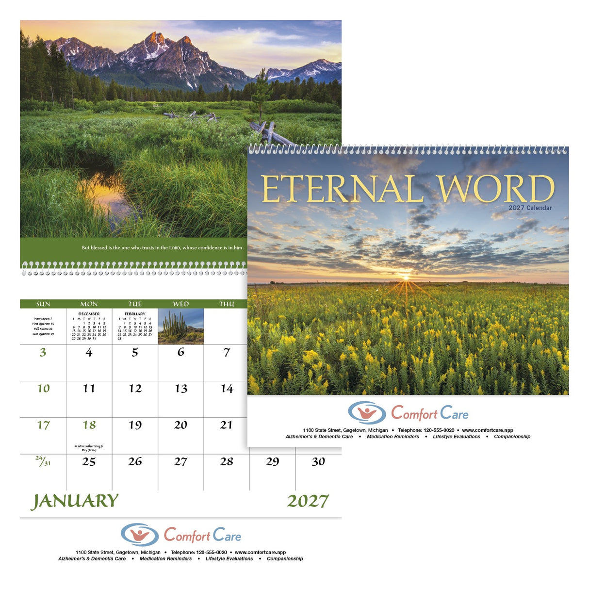 Good Value™ Eternal Word without Funeral Planner - Spiral Calendar