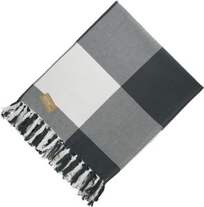 Field & Co.r 100% Organic Cotton Check Throw Blanket