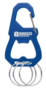 3 Keyring Carabiner with Bottle Opener