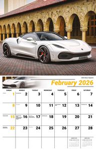 Galleria Wall Calendar 2026 Exotic Cars Eng.