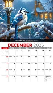 Galleria Wall Calendar 2026 Garden Birds