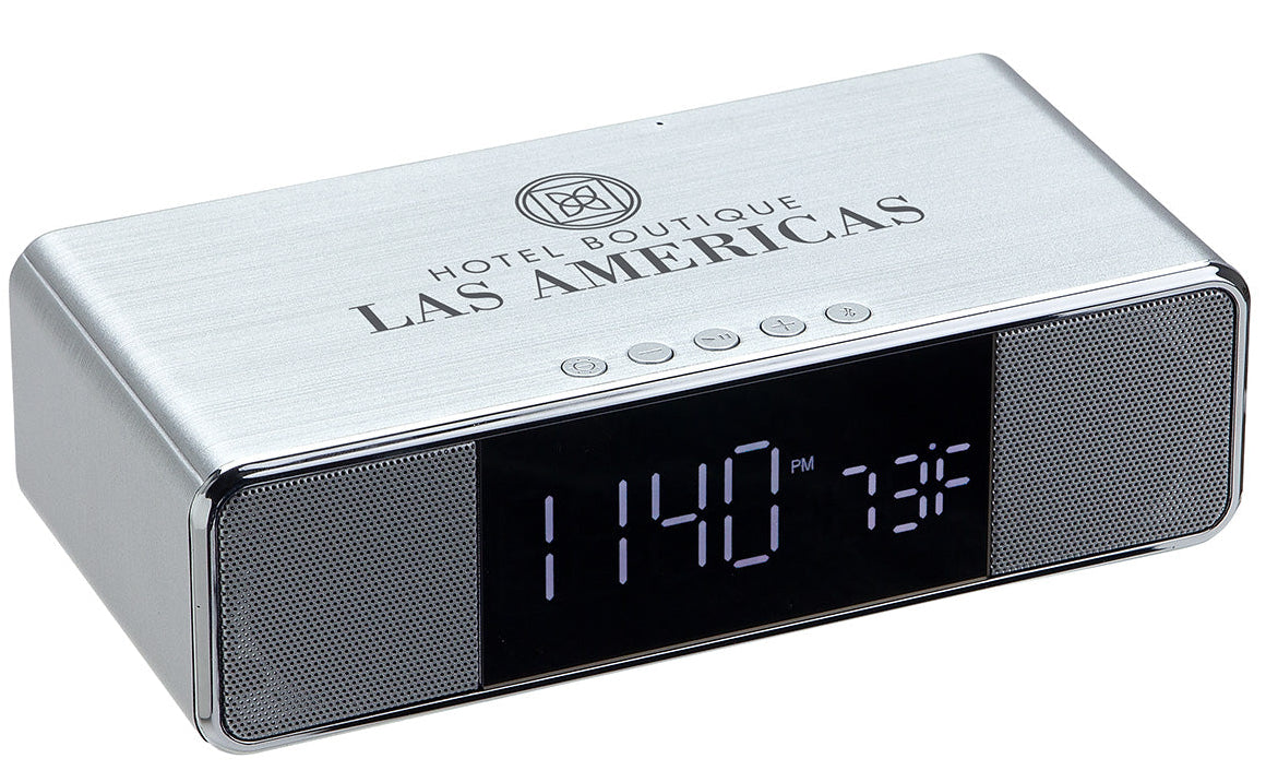Mystic Alarm Clock with Wireless Speaker & Wireless Charger