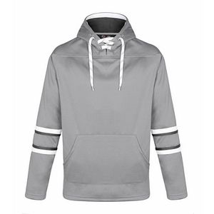 Dangle Adult Pullover Hockey Lace Hooded Sweatshirt