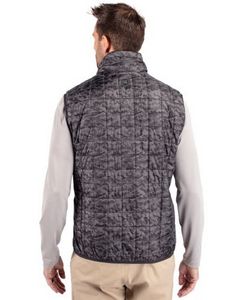 Cutter & Buck Rainier PrimaLoft? Mens Eco Insulated Full Zip Printed Puffer Vest
