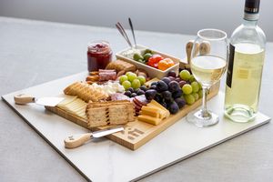 Charcuterie Board w/Bowl, Utensils, & Forks