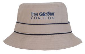 Cotton Bucket Hat with Trim