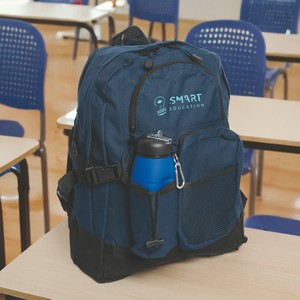 Backpack with 3 Zippered Compartments