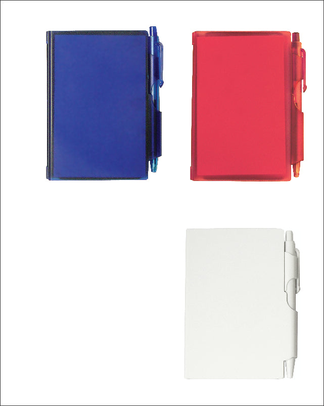 Union Printed - Pocket-Size Memo Pad with Attached Pen - Full Color Print