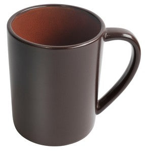 Au Chocolat 17oz 2tone brown/red mug - Etched