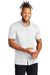 MERCER+METTLE™ Stretch Pique Full-Button Polo
