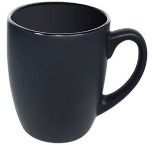 ~Cottager 12oz black mug S/2 in Mystique gift box