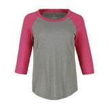 Heather Magenta Pink/Heather Gray Blank