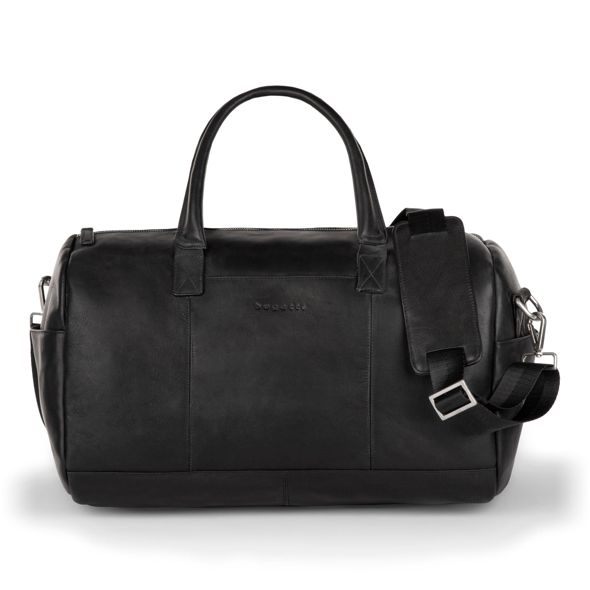 Bugatti Sartoria Leather Duffle bag - Black