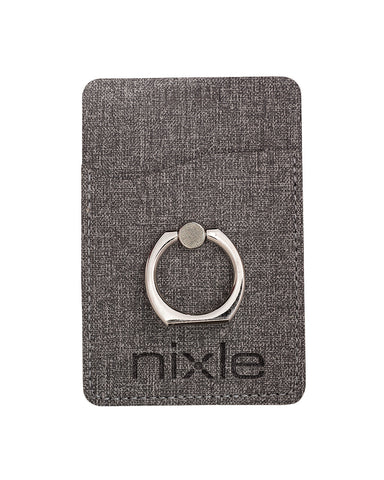 RFID Phone Pocket With Metal Ring Phone Stand