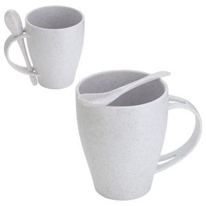 Sip 'N Stir 12 oz Bamboo/Polypropylene Mug with Spoon