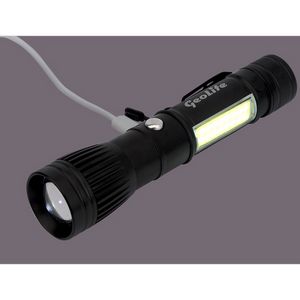 Channel LED/COB Rechargeable Flashlight