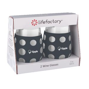 17 Oz. lifefactory® Wine Glass w/Silicone Sleeve (2 Pack)