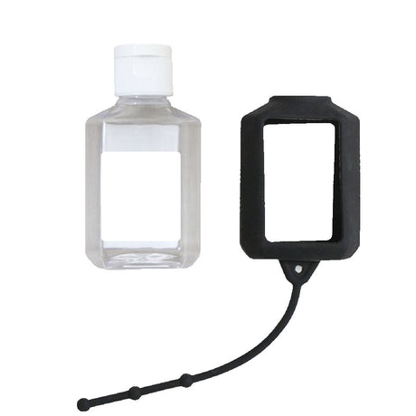 60 Ml. (2 Fl. Oz.) Hand Sanitizer With Silicone Holder