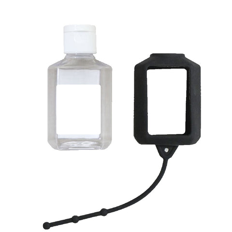 60 Ml. (2 Fl. Oz.) Hand Sanitizer With Silicone Holder