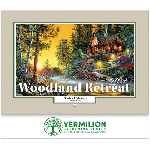Woodland Retreat Stapled Wall Calendar