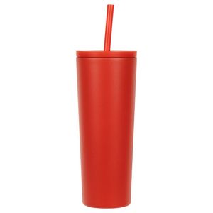 Bradford 24 oz Vacuum Insulated Stainless Steel Tumbler with Straw