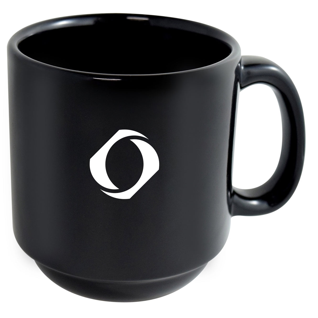 MacKenzie 12oz black stackable mug - High Fire
