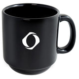 MacKenzie 12oz black stackable mug - High Fire