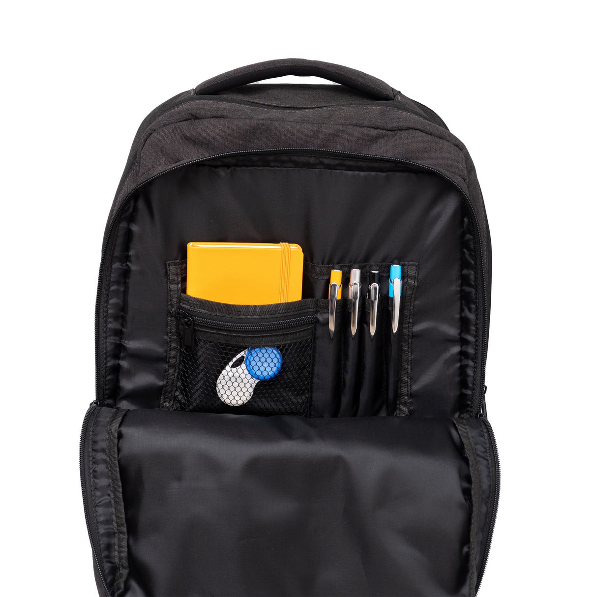 BGR105 Backpack Charcoal OPEN2 Finish Image Blank