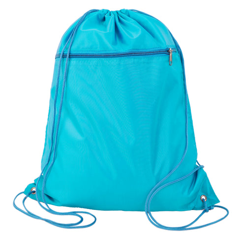 Q-Tees Polyester Cinchpack Bag (Blank)