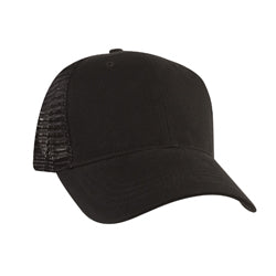 6 Panel Light Brushed Trucker Cap