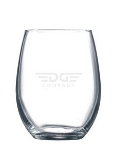 Veranda 9oz stemless wine - Etched