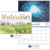 Watercolour Spiral Wall Calendar