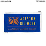 Plush and Soft Velour Terry Cotton Blend Colored Pool Towel, 30x60, Sublimated Edge to Edge