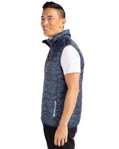 Cutter & Buck Rainier PrimaLoft? Mens Eco Insulated Full Zip Printed Puffer Vest