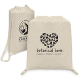 Java - 5 oz Cotton Drawstring Backpack