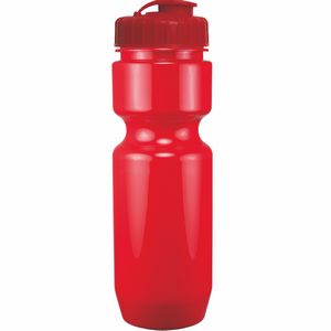 22 Oz. Bike Bottle w/ Flip Top Lid - Solid Colors