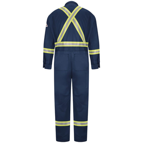 Bulwark Men's 9 Oz. Flame Resistant Premium Coveralls w/ CSA Reflective Trim