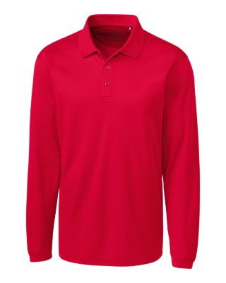 Clique Ice Pique Mens Long Sleeve Tech Polo