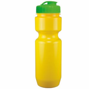 22 Oz. Bike Bottle w/ Flip Top Lid - Solid Colors
