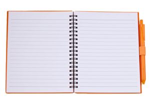 5.5'' x 7'' FSC® Recycled Spiral Notebook w/ RPET Pen