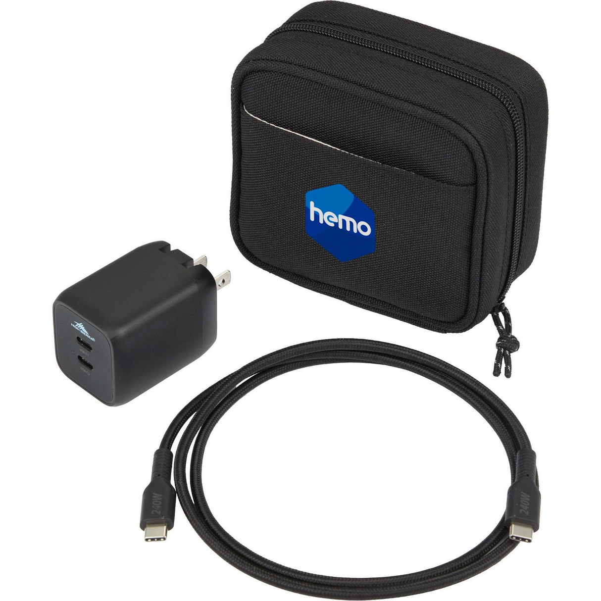 High Sierra 65W USB Wall Charger and Cable Kit