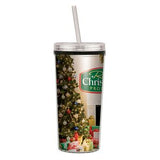 16 Oz. Niagara Insulated Tumbler with Full Color Imprint Straw Lid