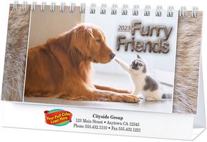 Full Colour Furry Friends Desk Calendar