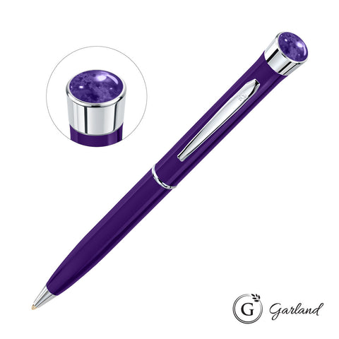 Garland? Color Aura Twist Ballpoint Pen - Chrome Accent
