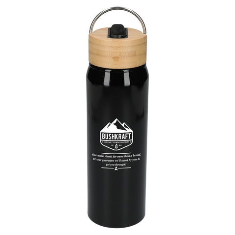 Billy 26oz Eco-Friendly Aluminum Bottle W/ FSC® 100% Bamboo Lid